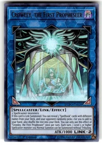 Yugioh Crowley, the First Propheseer DUPO-EN028 Ultra Rare 1st Ed NM - Picture 1 of 2