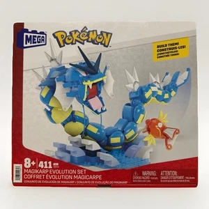 MEGA Pokemon Juego de Construcción HNT95 Magikarp Evolution Set Sellado Nuevo  - Imagen 1 de 2