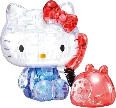 Sanrio HELLO KITTY  Telephone "3D Puzzle" Crystal Gallery 39pcs HANAYAMA JAPAN - image 1 of 3