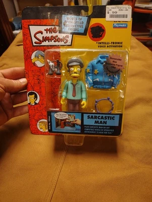 Figura de acción de Los Simpson Sarcastic Man World of Springfield de Playmates nueva en caja Foto 1 de 2