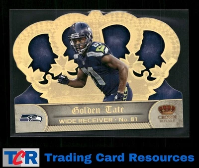 2012 Panini Crown Royale #133 Golden Tate Gold Crown #/99 - Image 1 of 2