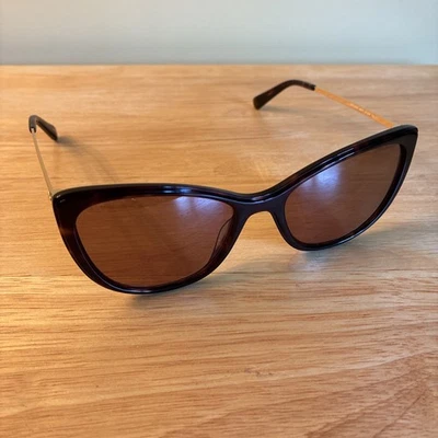 Love Moschino Sunglasses - Dark Tortoise/Havana/Brown & Gold 54.18.140 -- NEW - Image 1 of 4