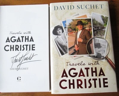 David Suchet Signed Travels with Agatha Christie new first edition - Image 1 of 4