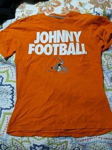 Nike NFL Cleveland Browns “JOHNNY FOOTBALL” Manziel Orange T-shirt Mens Medium  - Picture 1 of 4