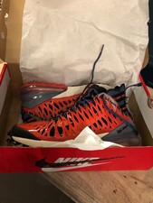 NEW NIKE AIR MAX 270 ISPA Trainers, Blue Void Terra Orange Oatmeal Black Sz 9.5