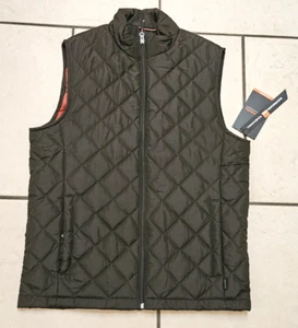 Hawke & Co. Outfitter Men's Size Small S Quilted Vest Green Orange NWT - Picture 1 of 9