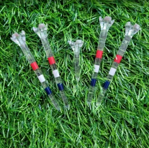 Maxfli Low Resistence Golf Tees Red White Blue 3 1/4'' & 1 1/2'' - Five 5 Pack - Picture 1 of 1