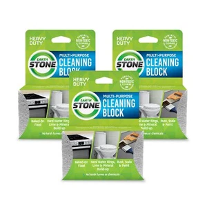 Multi-Purpose Cleaning Block, For Kitchens, Bathrooms, Tools, and More, 3-Pack - Picture 1 of 7