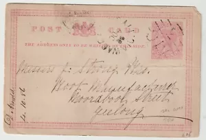 1886 ESTADOS AUSTRALIANOS VICTORIA WAGGARANDALL TREN DÚPLEX Y ASCENDENTE VICTORIA TPO MO/3 - Imagen 1 de 2