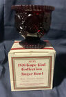 AVON 1876 Sugar Bowl Cape Cod Red Glassware New In Box Vintage Collectible
