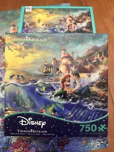Rompecabezas completo 2015 Disney Thomas Kinkade La Sirenita 750 piezas - Imagen 1 de 5