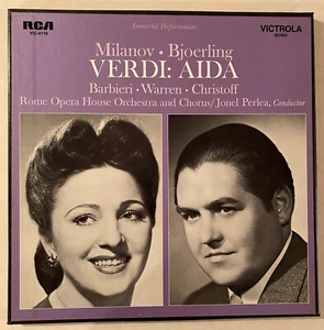 VERDI Aida Zinka Milanov Jussi Björling Barbieri Perlea RCA 3 x LP Box Set NM- - Bild 1 von 2