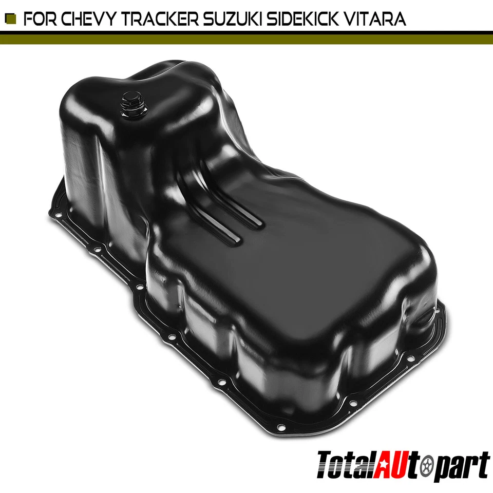 Nuevo cárter de aceite de motor con 18 orificios para pernos para Chevrolet Tracker Suzuki Sidekick Vitara Foto 1 de 4