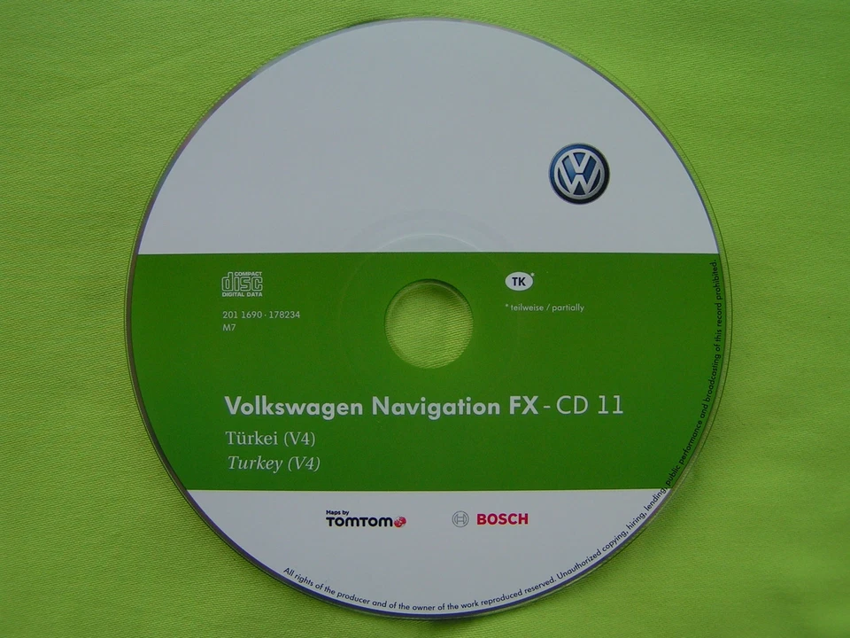 CD NAVIGATION TÜRKEI FX 2012 V4 VW RNS 310 GOLF 6 PASSAT CADDY TOURAN TIGUAN EOS - Bild 1 von 1