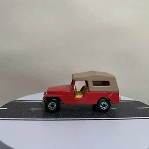 1977 Matchbox Superfast Lesney No. 53 CJ-6 Jeep Red w/Tan Top/Yellow Int. NM VTG - Picture 1 of 23