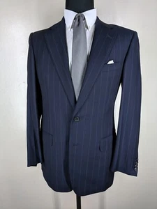 ERMENEGILDO ZEGNA Vintage 100% Wool Sport Coat 2 Btn 2 Vents 38 R-Fit-38-40 Reg - Picture 1 of 8