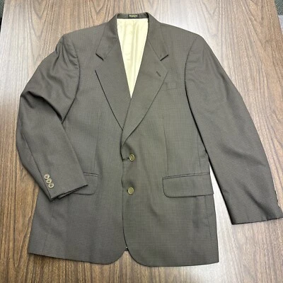 Oscar De La Renta Multicolor Marrón Lana Hombre Chaqueta Abrigo Deportivo Blazer Cuadros 40R Foto 1 de 4