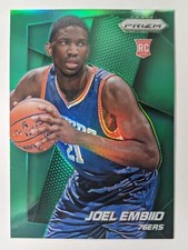 2014-15 Panini Prizm #253 Joel Embiid Green Prizm Rookie Card RC QTY