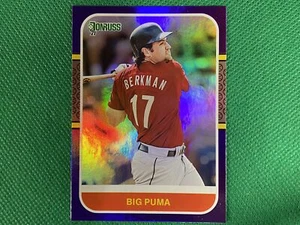 2021 Donruss Variations Holo Purple #223 Lance Berkman RETRO Houston Astros - Picture 1 of 1