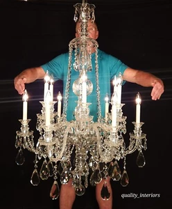 Schonbek Hamilton 12 Light 30" Wide Crystal Chandelier with Swarovski Prisms - Picture 1 of 24