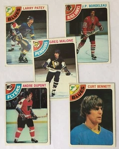 Lot Of 10 Topps 1978 Hockey Cards J.P. Bordeleau, Peter McNab, Gene Carr, Bill H - Picture 1 of 4