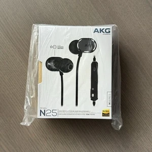 AKG N25 Canal Type Earphone Earbuds High res Dual Dynamic BRAND NEW SEALED - Picture 1 of 8