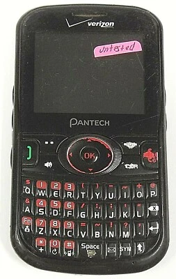 Pantech Caper TXT8035PP — черный (Verizon) сотовый телефон — непроверенный - Изображение 1 из 2