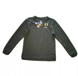 NWT $100 Nike Oregon Ducks Therma-Fit Pullover Sweater Mens Size M CK5716-380 - Picture 1 of 3