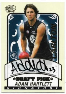 2005 Select Dynasty Draft Pick Signature (DS25) Adam HARTLETT Carlton 123/600 # - Picture 1 of 2