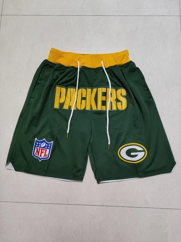 Green Bay Packers Men’s Pockets Shorts embroidery Pants Summer Casual Shorts Cover