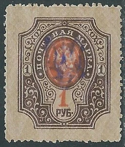 1918 UCRAINA SOPRASTAMPATO 1 R SENZA GOMMA - Picture 1 of 1