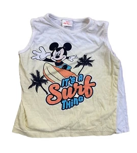 Mickey Mouse swim Bathing suit / Tank Top shirt boys 4T surf - Picture 1 of 3