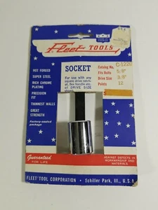 Vintage Fleet 1220 5/8” 12 Point 3/8” Drive Socket! NEW OLD STOCK - Picture 1 of 2