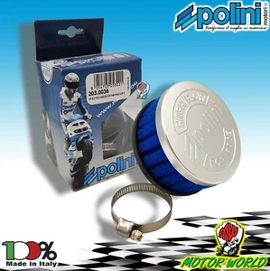 203.0036 FILTRO ARIA POLINI CORTO ATTACCO dritto 32mm DELL´ORTO PHBG-PHBD - Foto 1 di 2