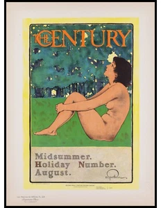 Original Lithograph by Maxfield Parrish from Les Maitres de L'Affiche Plate 123 - Picture 1 of 3