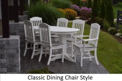 A&L Furniture Co. Amish-Made Poly 7pc Dining Set - Table & Classic Chairs - Image 1 of 2