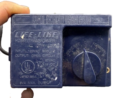 Life-Like Ho Scale Model Railroad Train Hobby 6V Transformer Tested 21649 390 J! - Image 1 of 4