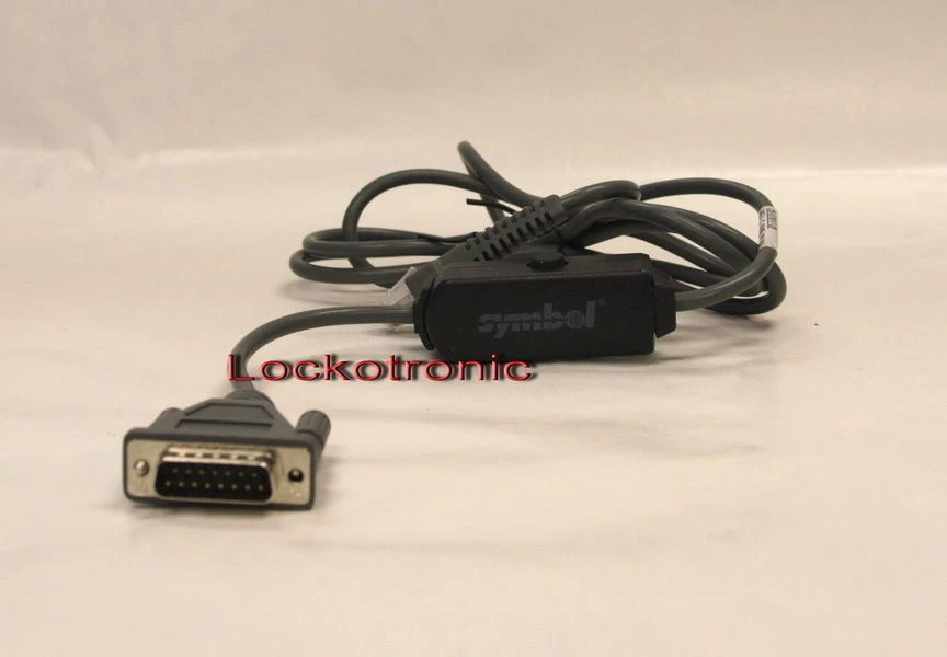 MOTOROLA 25-57917-20 Symbol Scanner cable STRAIGHT CABLE RS232 - Image 1 of 1