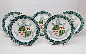 5 Antique Royal Doulton Provence Coat of Arms 9.5" Dinner Plates Lobster Veggies - Picture 1 of 10
