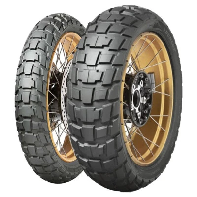 SET DE PNEUS DUNLOP 90/90-21 54T + 140/80-18 70S TRAILMAX RAID M+S - Photo 1/4