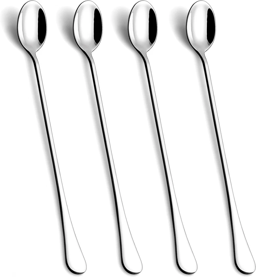 9.5-Inch Long Handle Spoon, Ice Tea Spoons, Ice Cream Spoon, Long Coffee Spoons - Image 1 of 1