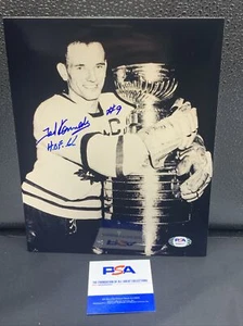 TED KENNEDY FIRMATO HOF 66 TORONTO FOGLIE D'ACERO FOTO 8X10 - PSA/Dna - Foto 1 di 1