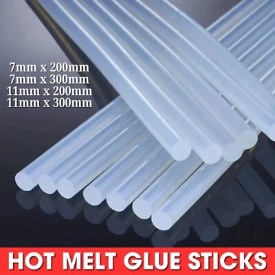 AMW Hot Melt Glue Sticks For Electric Gun Craft tool Adhesive Sticks Clear 7mm 11mm