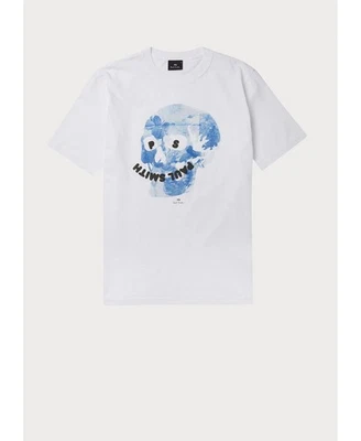 Camiseta PS Paul Smith Para Hombre Calce Regular Esqueleto Calavera en Blanco-Talla Grande Foto 1 de 4