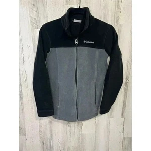 Columbia Boys' Gray & Black Microfleece Zipped Jacket Size Large (14/16) - Picture 1 of 7