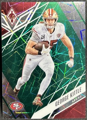 2022 Panini Phoenix George Kittle Green Lazer /25 #55 San Francisco 49ers - Image 1 of 4