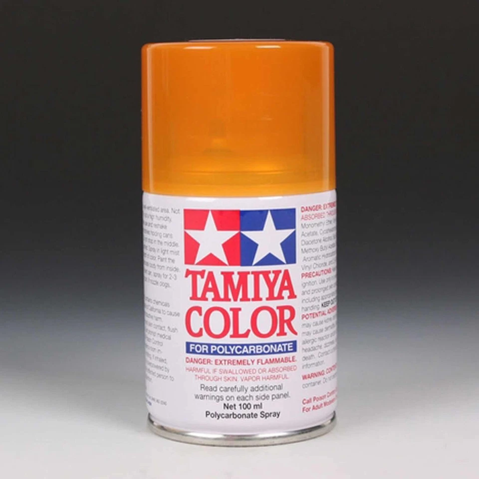 Tamiya Polycarbonate PS-43 Translucent Orange, Spray 100 ml TAM86043 - Image 1 of 1