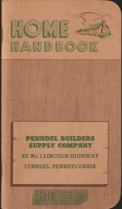 Penndel Builders Supply Co. PA. Home Handbook Advertising 1956-57 Calendar - Picture 1 of 6