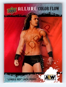 Jungle Boy Jack Perry 2022 Upper Deck AEW Allure Red Orange Color Flow #R-6 - Picture 1 of 2