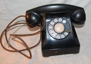 Western Electric Rotary Phone Vintage Bakelite 1940's Art Deco - Picture 1 of 5